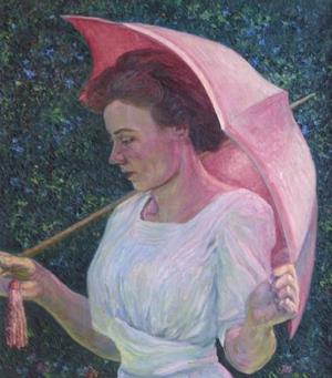 Frau mit Sonnenschirm, 1910