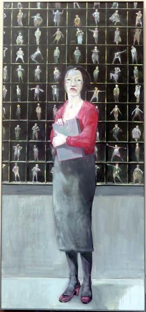 Frau mit roter Bluse (Aus der Serie Zeitzeiger), 2000